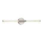 Lib&Co Volterra, 2 Light Led Wall Mount, Satin Nickel