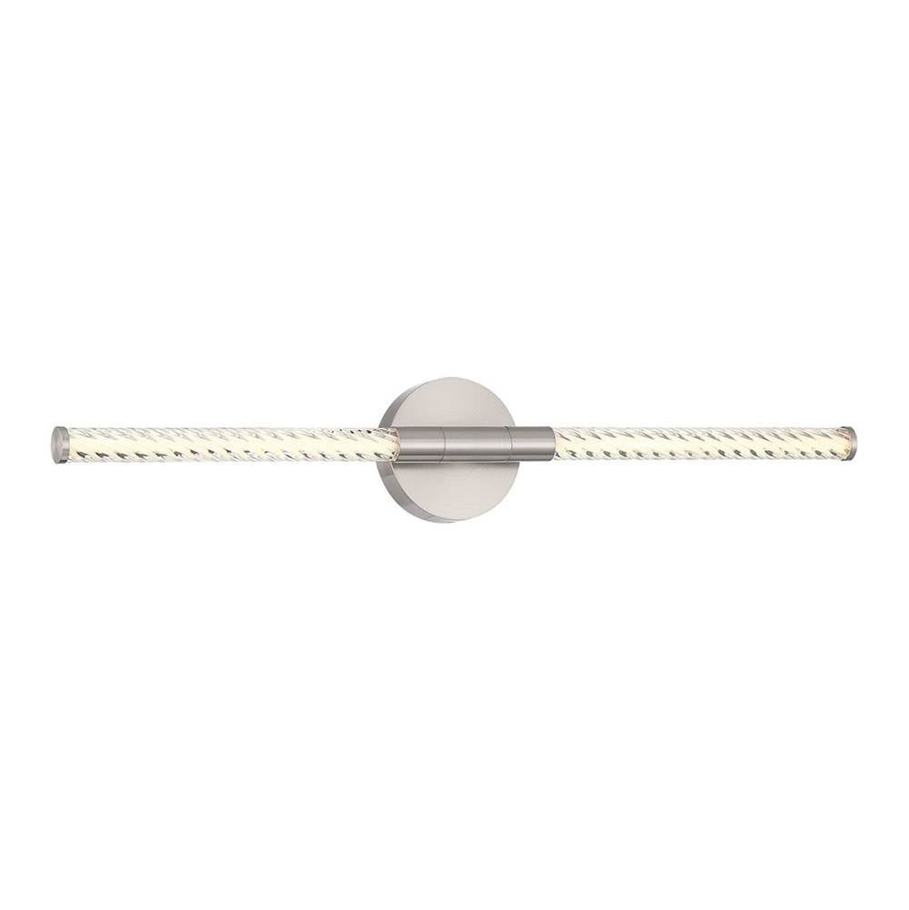 Lib&Co Volterra, 2 Light Led Wall Mount, Satin Nickel
