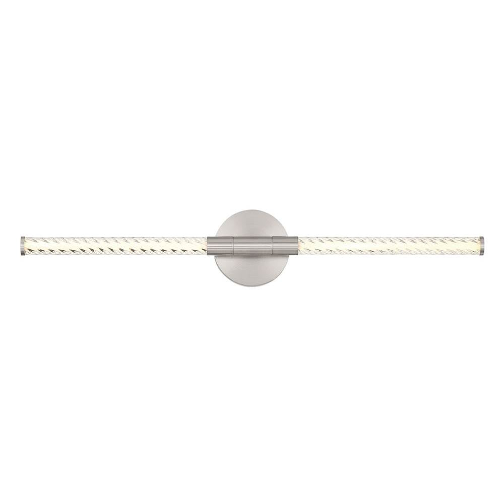 Lib&Co 12079-012 Satin Nickel Volterra, 2 Light Led Wall Mount, Satin Nickel Image 1