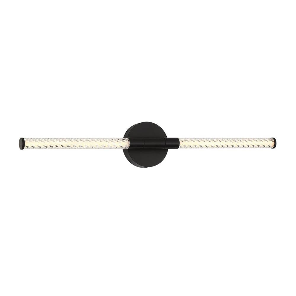 Lib&Co Volterra, 2 Light Led Wall Mount, Satin Nickel