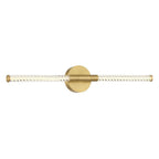 Lib&Co Volterra, 2 Light Led Wall Mount, Plated Brushed Gold
