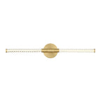 Lib&Co 12079-07 Brushed Gold Volterra, 2 Light Led Wall Mount, Plated Brushed Gold Image 1