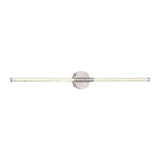 Lib&Co Volterra, Large 2 Light Led Wall Mount, Satin Nickel
