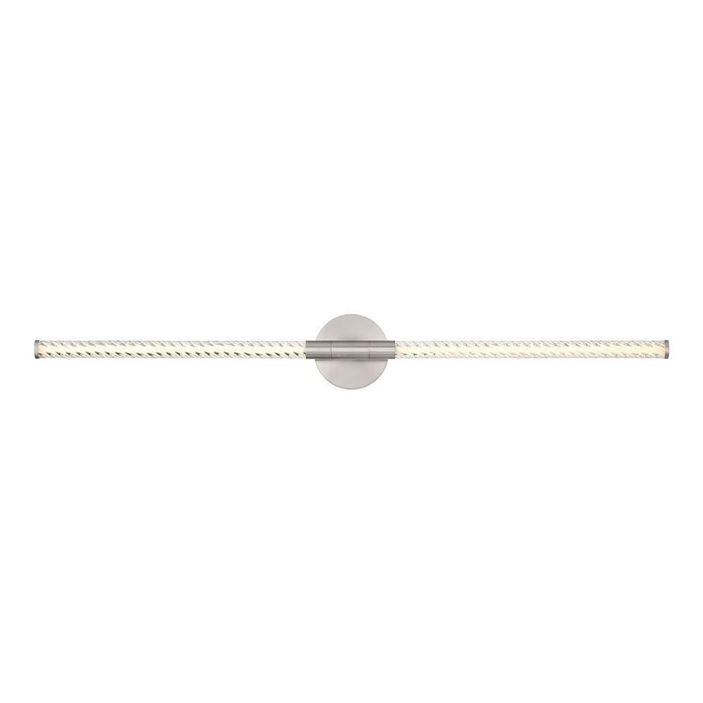 Lib&Co 12080-012 Satin Nickel Volterra, Large 2 Light Led Wall Mount, Satin Nickel Image 1