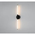 Lib&Co 12080-02 Matte Black Volterra, Large 2 Light Led Wall Mount, Matte Black Image 2