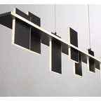 Lib&Co 12082-036 Satin Black Affilato, 8 Light Linear Led Chandelier, Satin Black Image 3