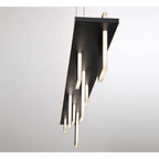 Lib&Co 12082-036 Satin Black Affilato, 8 Light Linear Led Chandelier, Satin Black Image 2