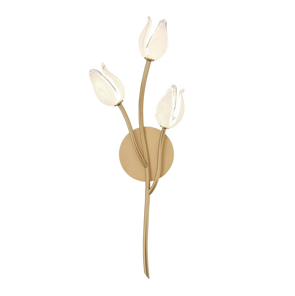 Lib&Co 12083-03 Champagne Gold Belluno, 3 Light Led Wall Mount, Champagne Gold Image 1