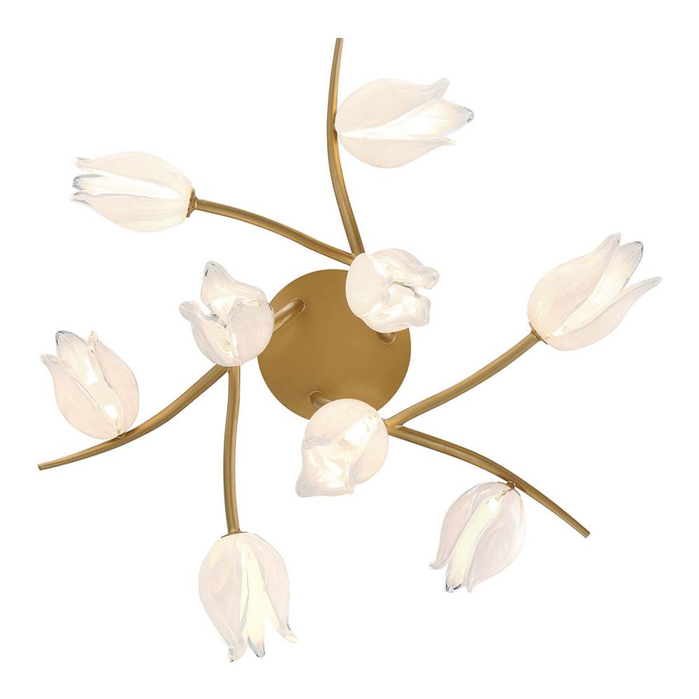 Lib&Co Belluno, 9 Light Led Ceiling Mount, Champagne Gold