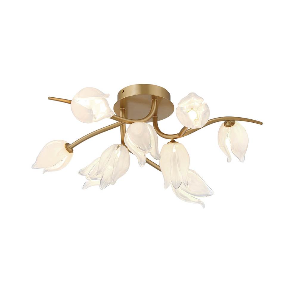 Lib&Co 12084-03 Champagne Gold Belluno, 9 Light Led Ceiling Mount, Champagne Gold Image 1