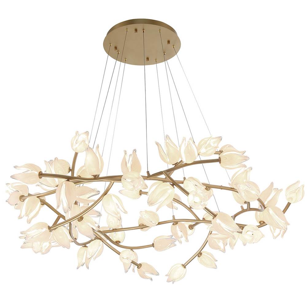 Lib&Co Belluno, 72 Light Grand Chandelier, Champagne Gold
