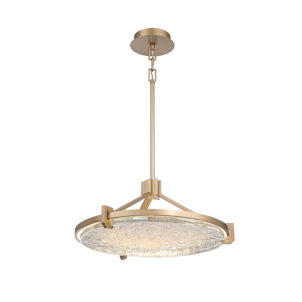 Lib&Co 12101-014 Brushed Gold Raffinato, Small Led Chandelier, Brushed Gold Image 1