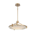 Lib&Co 12101-014 Brushed Gold Raffinato, Small Led Chandelier, Brushed Gold Image 1