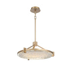 Lib&Co 12101-014 Brushed Gold Raffinato, Small Led Chandelier, Brushed Gold Image 1