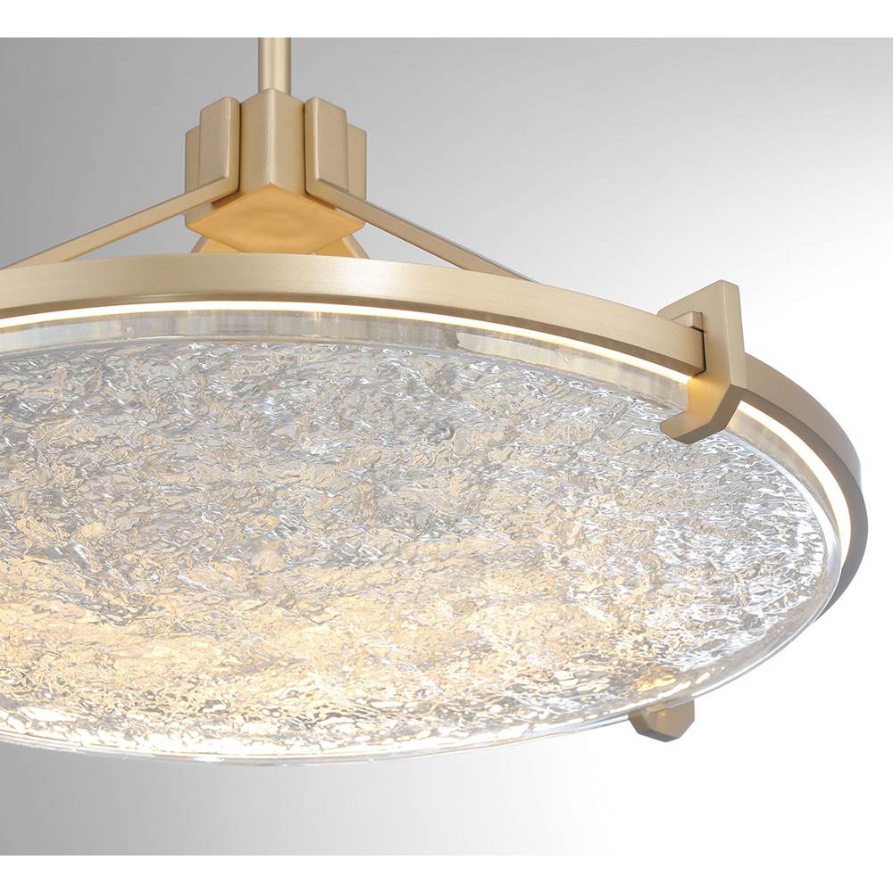 Lib&Co 12102-014 Brushed Gold Raffinato, Large Led Chandelier, Brushed Gold Image 2