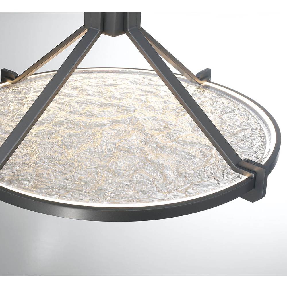 Lib&Co 12102-032 Brushed Gunmetal Raffinato, Large Led Chandelier, Brushed Gunmetal Image 2