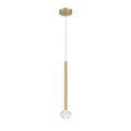 Lib&Co Soffio, 1 Light Led Pendant, Plated Brushed Gold