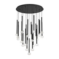 Lib&Co Soffio, 25 Light Round Led Chandelier, Matte Black