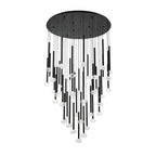 Lib&Co Soffio, 44 Light Round Led Chandelier, Matte Black