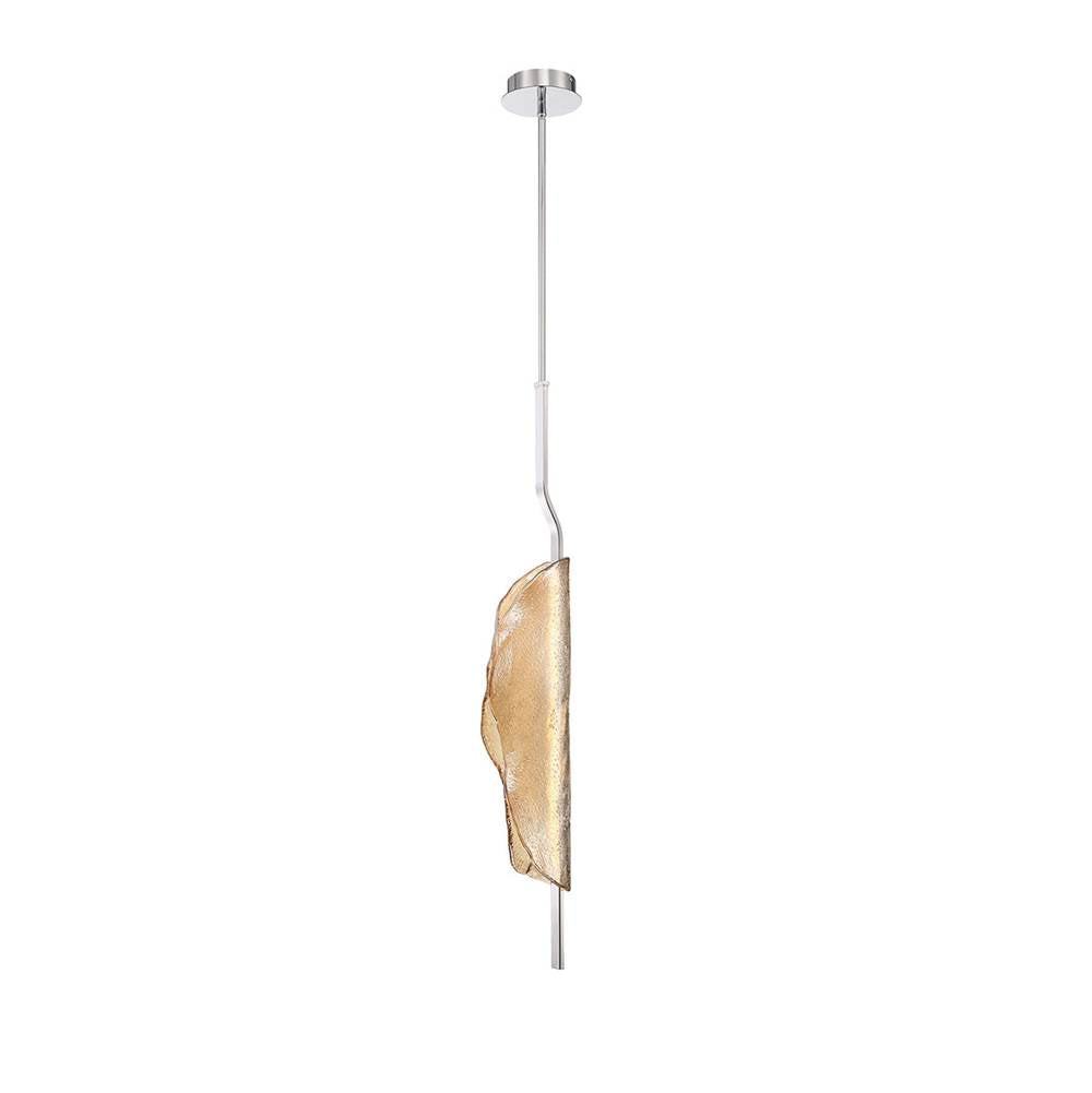 Lib&Co Savona, 1 Light Led Pendant, Amber