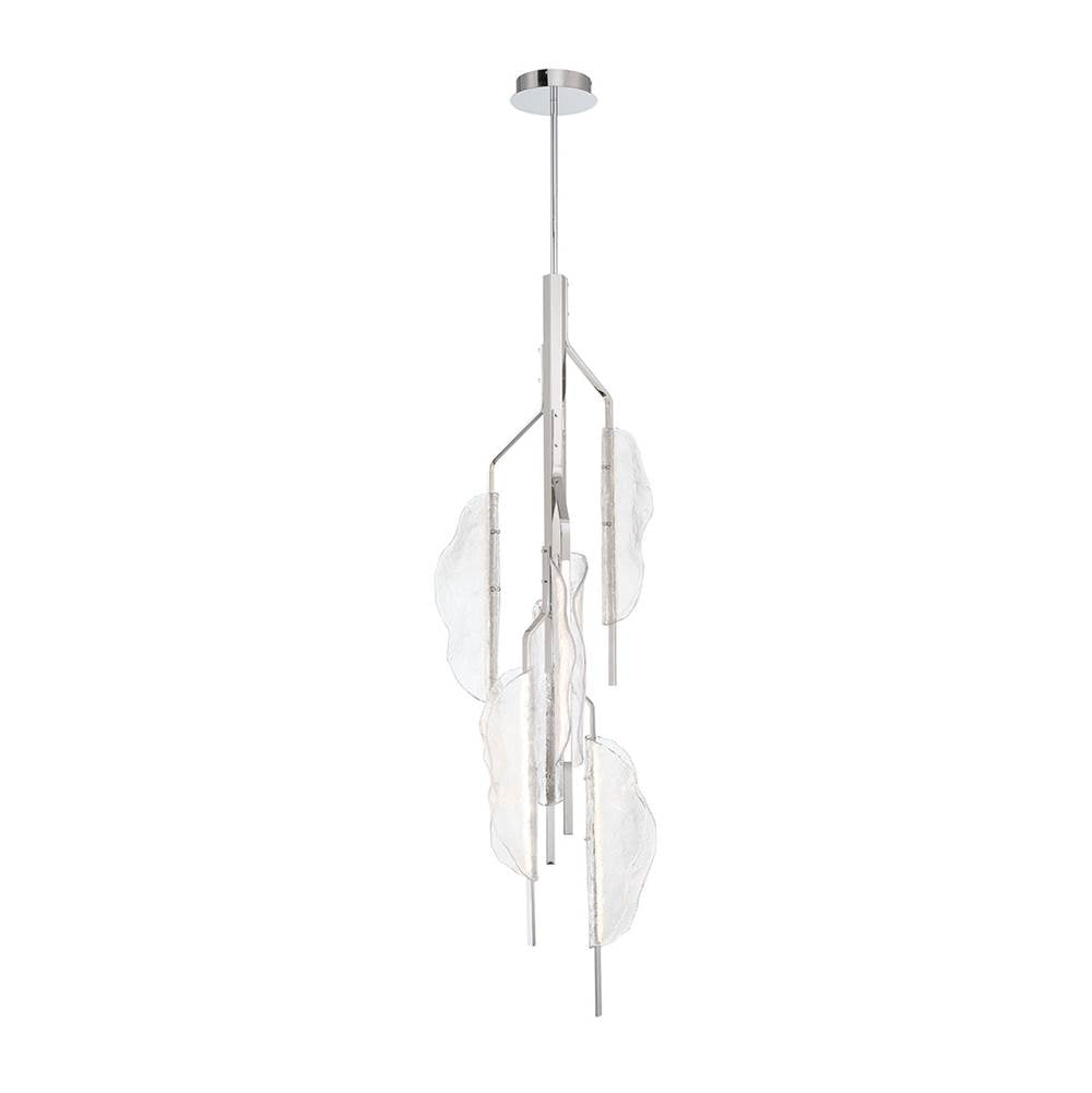 Lib&Co Savona, 6 Light Led Grand Chandelier, Clear