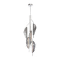 Lib&Co 12116-019 Chrome Savona, 6 Light Led Grand Chandelier, Smoke Image 1