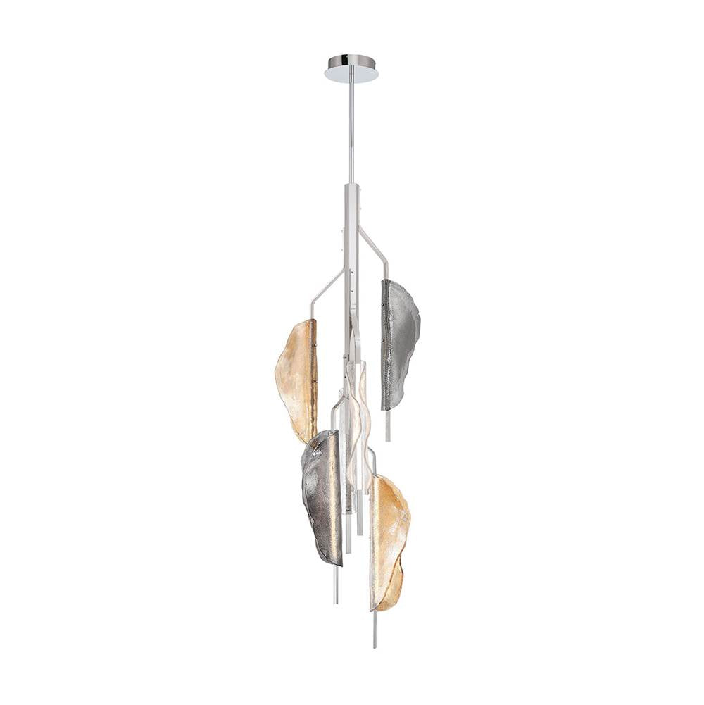 Lib&Co 12116-023 Chrome Savona, 6 Light Led Grand Chandelier, Mixed Image 1