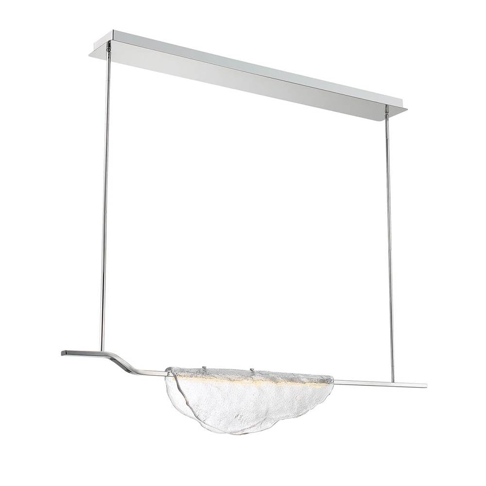 Lib&Co Savona, 1 Light Linear Led Chandelier, Clear