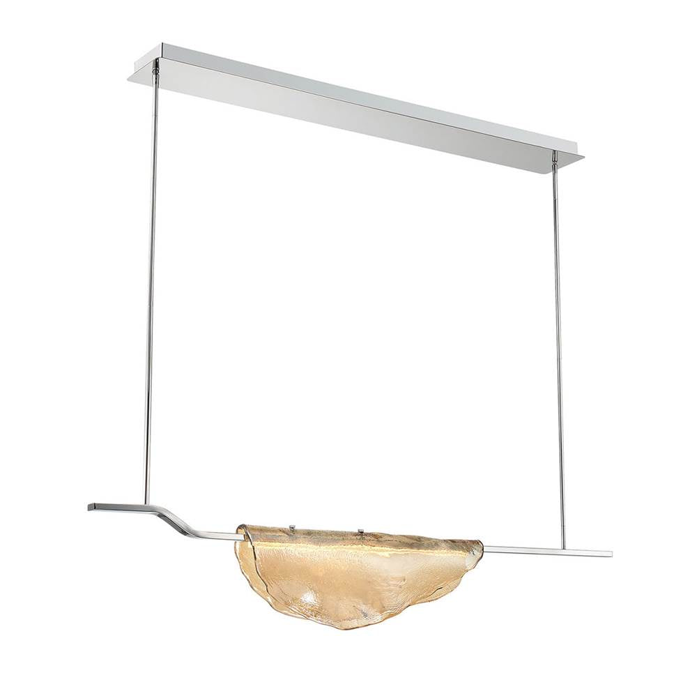 Lib&Co Savona, 1 Light Linear Led Chandelier, Amber