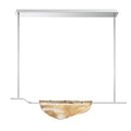 Lib&Co 12117-018 Chrome Savona, 1 Light Linear Led Chandelier, Amber Image 1