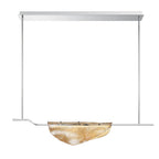 Lib&Co 12117-018 Chrome Savona, 1 Light Linear Led Chandelier, Amber Image 1