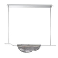Lib&Co 12117-019 Chrome Savona, 1 Light Linear Led Chandelier, Smoke Image 1