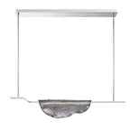 Lib&Co 12117-019 Chrome Savona, 1 Light Linear Led Chandelier, Smoke Image 1