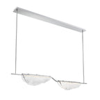 Lib&Co Savona, 2 Light Linear Led Chandelier, Clear