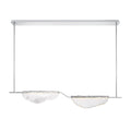 Lib&Co 12118-017 Chrome Savona, 2 Light Linear Led Chandelier, Clear Image 1