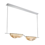 Lib&Co Savona, 2 Light Linear Led Chandelier, Amber