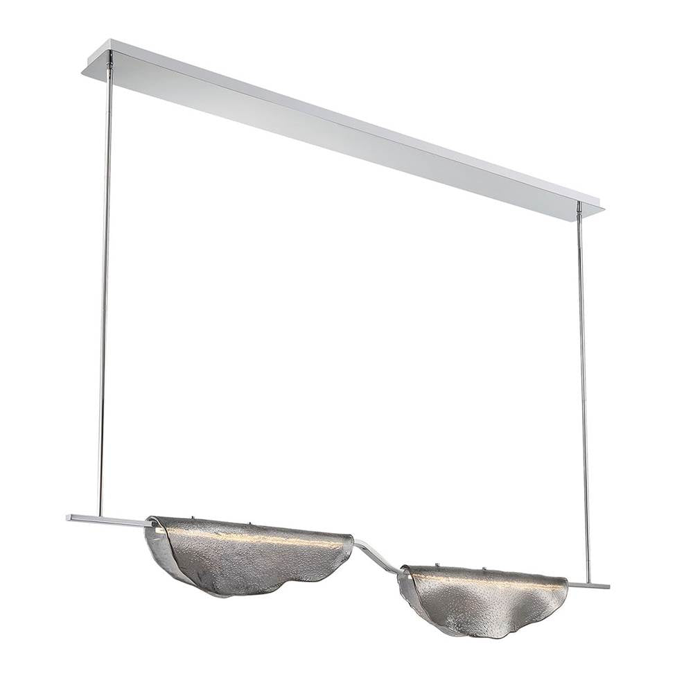 Lib&Co Savona, 2 Light Linear Led Chandelier, Smoke