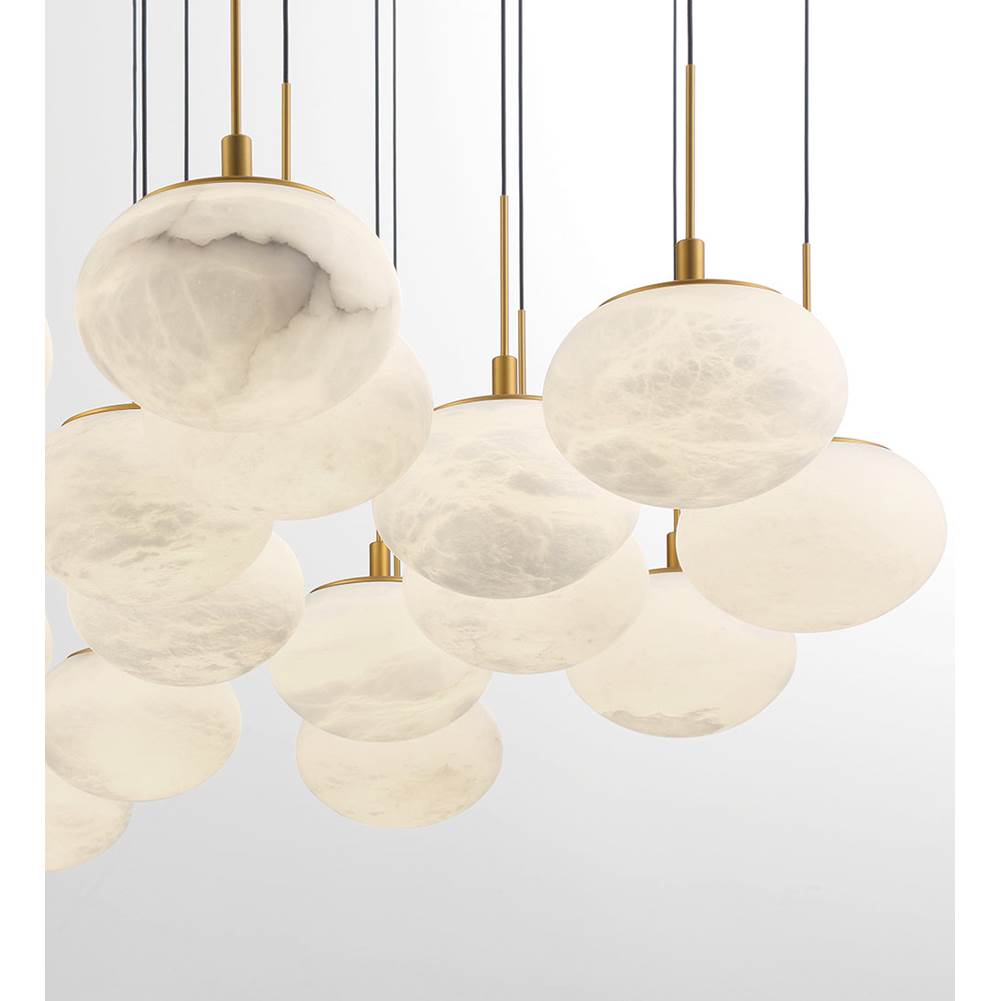 Lib&Co Calcolo, 31 Light Led Grand Chandelier, Matte Black