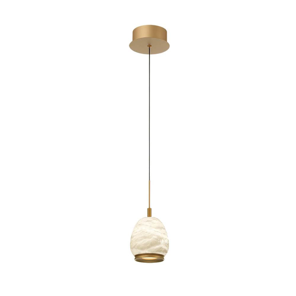 Lib&Co Lucidata, 1 Light Led Pendant, Matte Black