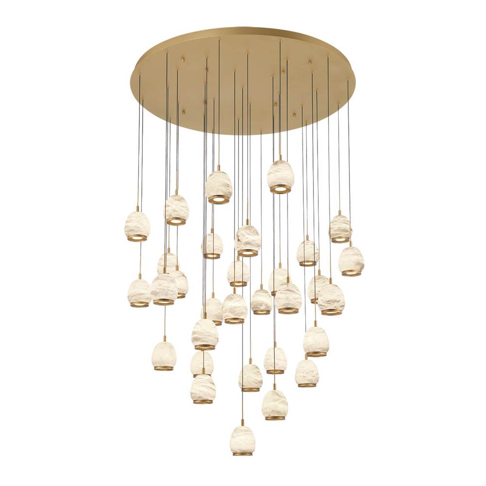 Lib&Co Lucidata, 31 Light Led Grand Chandelier, Matte Black