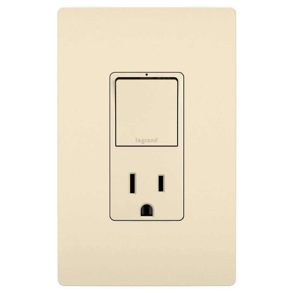 Legrand  Radiant Single-pole/3-way Switch With 15a Tamper-resistant Outlet