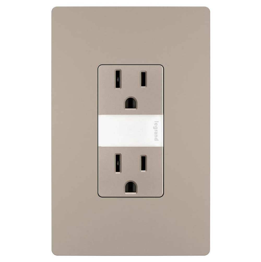 Legrand Radiant 15a Tamper-resistant Outlet With Night Light, Black