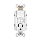Legrand 1597SWTTRWCCD4 White Radiant Single-pole Switch With Tamper-resistant Self-test Gfci Outlet, White Image 2