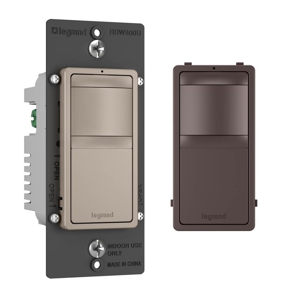 Legrand RRW600UBCCCV4 Dark Bronze Radiant Single-pole/3-way Occupancy Sensor, Dark Bronze Image 1