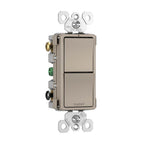 Legrand RCD33NICC6 Nickel Radiant Two Single-pole/3-way Switches, Nickel Image 3