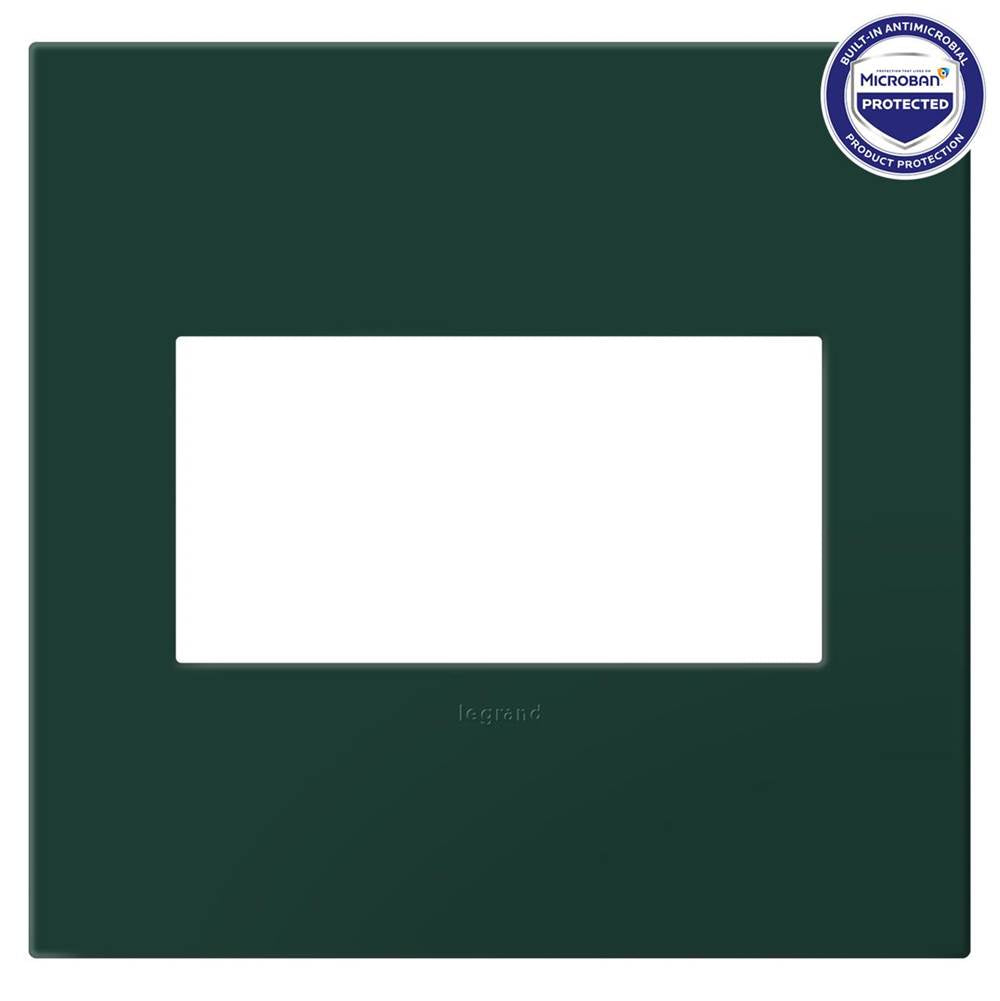 Legrand  Adorne Evergreen Two-gang Screwless Wall Plate With Microban