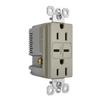 Legrand R26USBCC6NICCV4 Nickel Radiant 15a Tamper-resistant Ultra-fast Usb Type C/c Outlet, Nickel Image 3