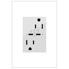 Legrand ARTRUSB15PD30W4 White Adorne 15a Tamper-resistant Ultra-fast Plus Power Delivery Usb Type-c/c Outlet, Plus-size, White Image 1