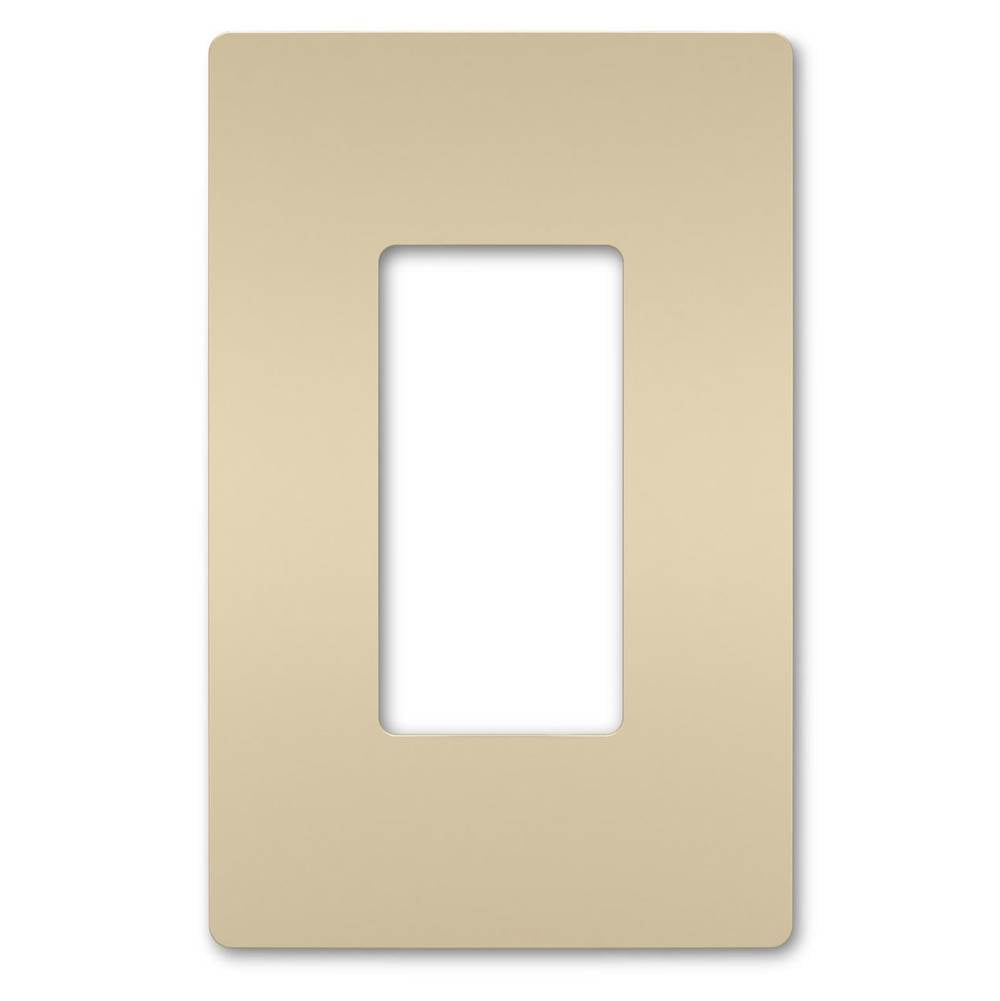 Legrand Radiant One-gang Screwless Wall Plate, Brown