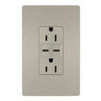 Legrand R26USBCC6NICCV4 Nickel Radiant 15a Tamper-resistant Ultra-fast Usb Type C/c Outlet, Nickel Image 1